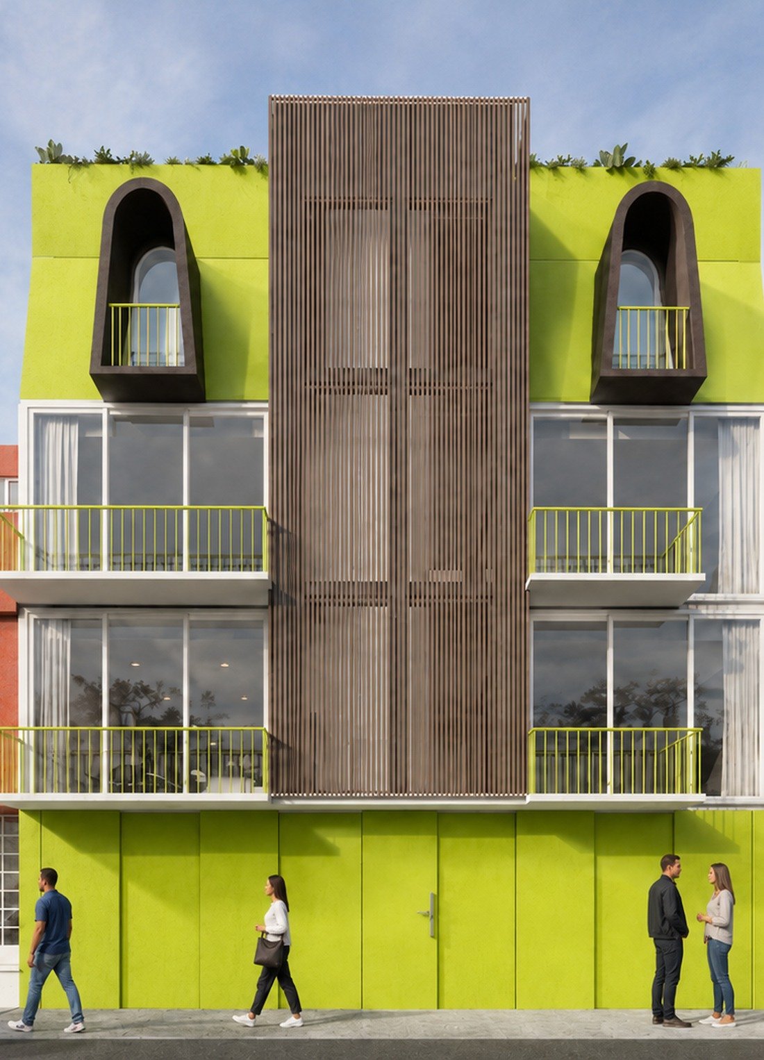 Fachada de Privada Concepción Beistegui 14, render exterior